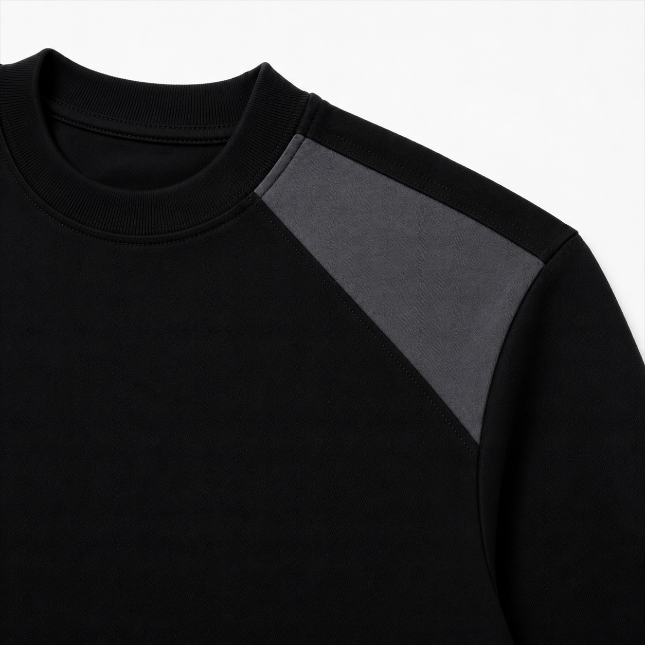 MIDNIGHT PANEL BLACK T-SHIRT