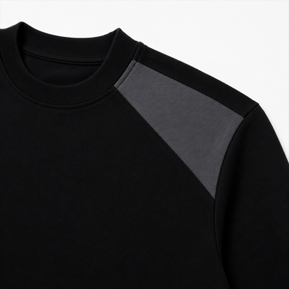 MIDNIGHT PANEL BLACK T-SHIRT
