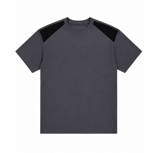 MIDNIGHT PANEL GREY T-SHIRT