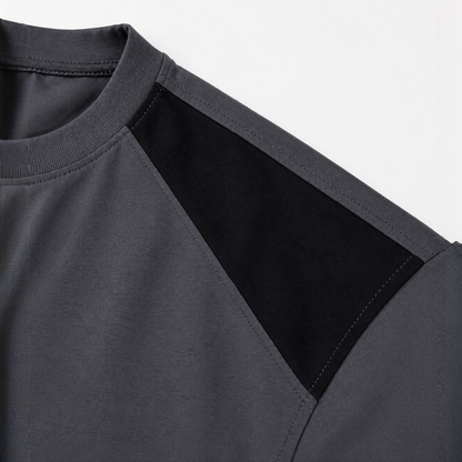 MIDNIGHT PANEL GREY T-SHIRT